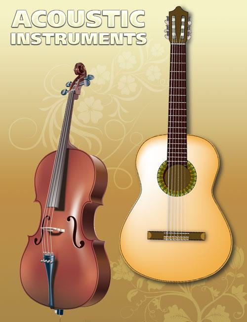 free vector Vector Guitar and Violin